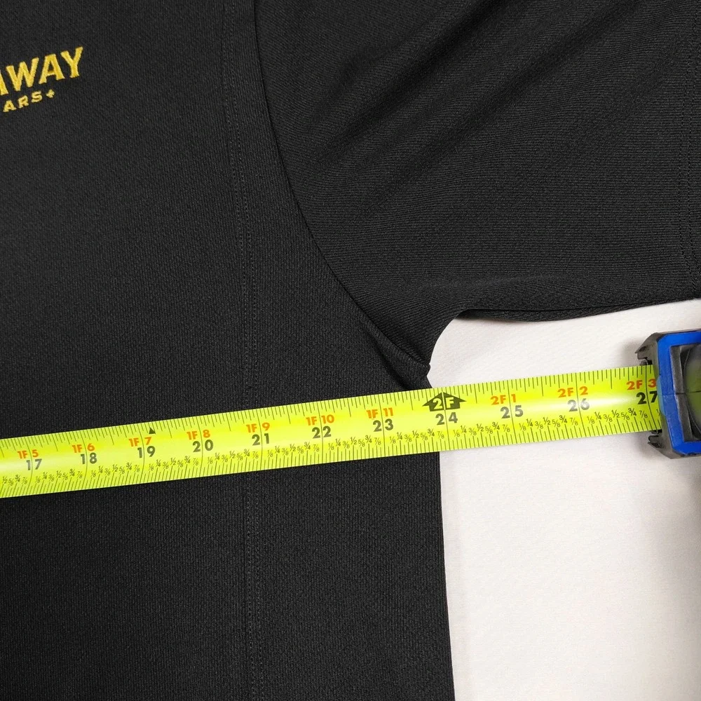 Nike Golf Mens‎ Large Black Callaway Cellars Embroidered Performance Polo Shirt